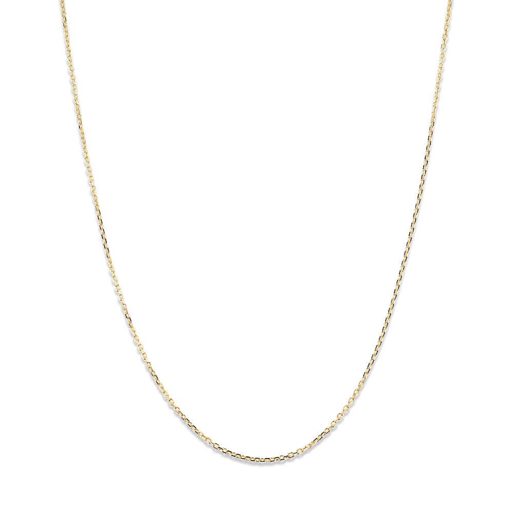 14k Yellow Gold Adjustable Cable Chain (20 in)