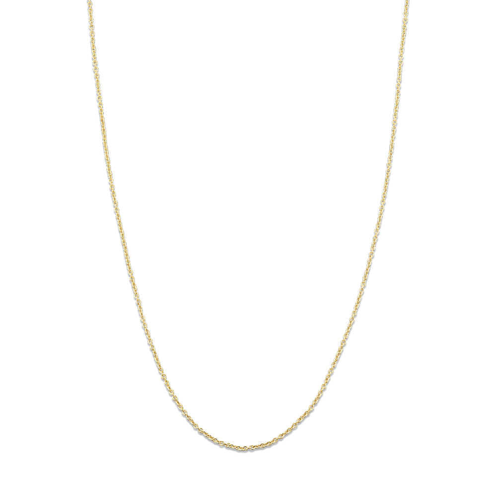 22in 14K Yellow Gold Cable Chain (0.95mm)