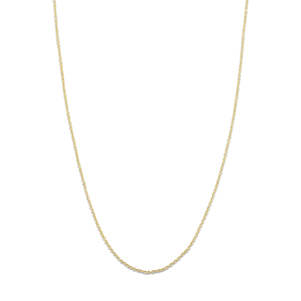 22'' 14K Yellow Gold Cable Chain (0.95mm)