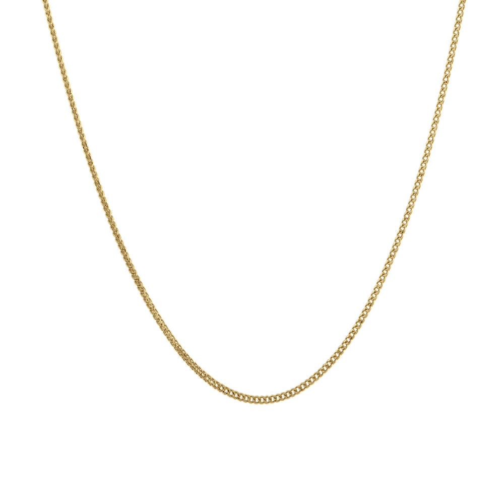 14k Yellow Gold Adjustable Franco Chain (22 in)