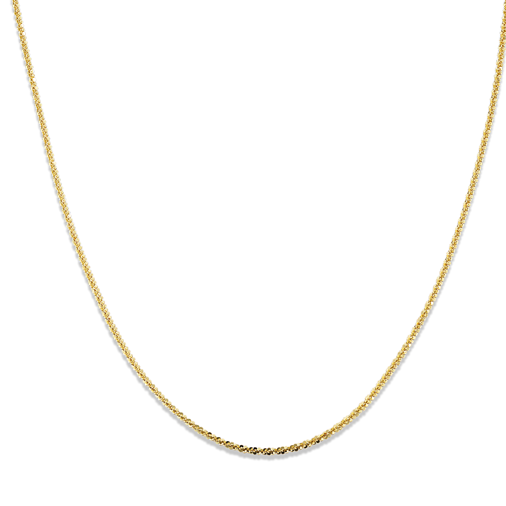 20'' 14K Yellow Gold Popcorn Chain (0.8mm)