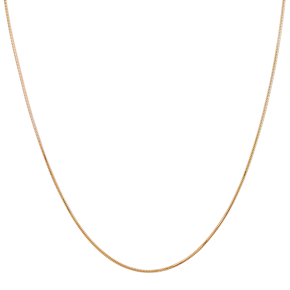 14k Yellow Gold Adjustable Snake Chain (22 in)