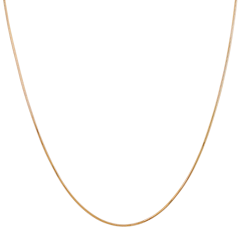14k Yellow Gold Adjustable Snake Chain (22'')