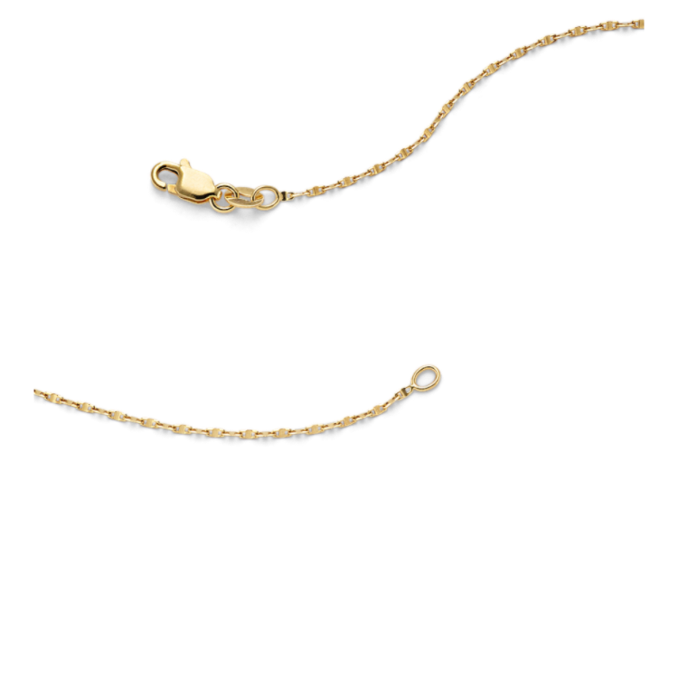 14k Yellow Gold Anchor Chain (18 in)