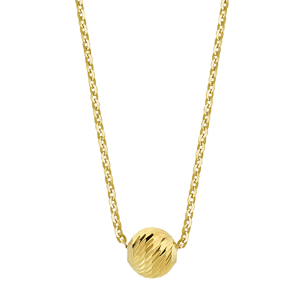 14K Yellow Gold Adjustable Ball Chain