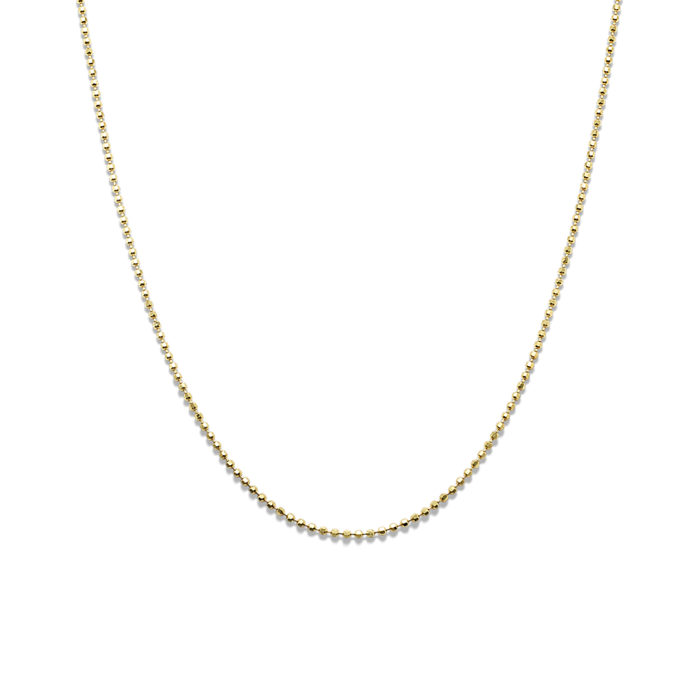 14k Yellow Gold Bead Chain (20 in)