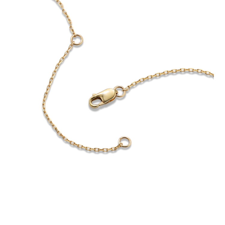 Alaska Bezel-Set Natural Diamond Necklace in 14K Yellow Gold (18 in)