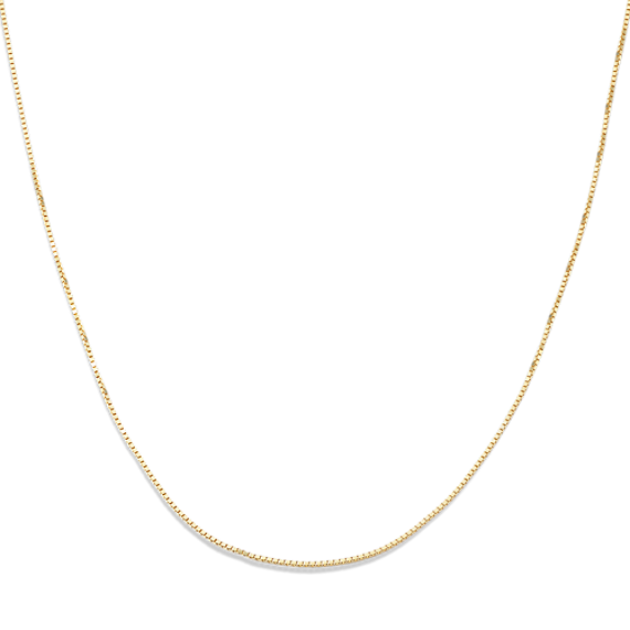 18'' 14K Yellow Gold Box Chain (0.66mm)