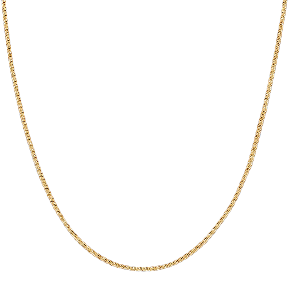 14k Yellow Gold Coil Chain (18'')
