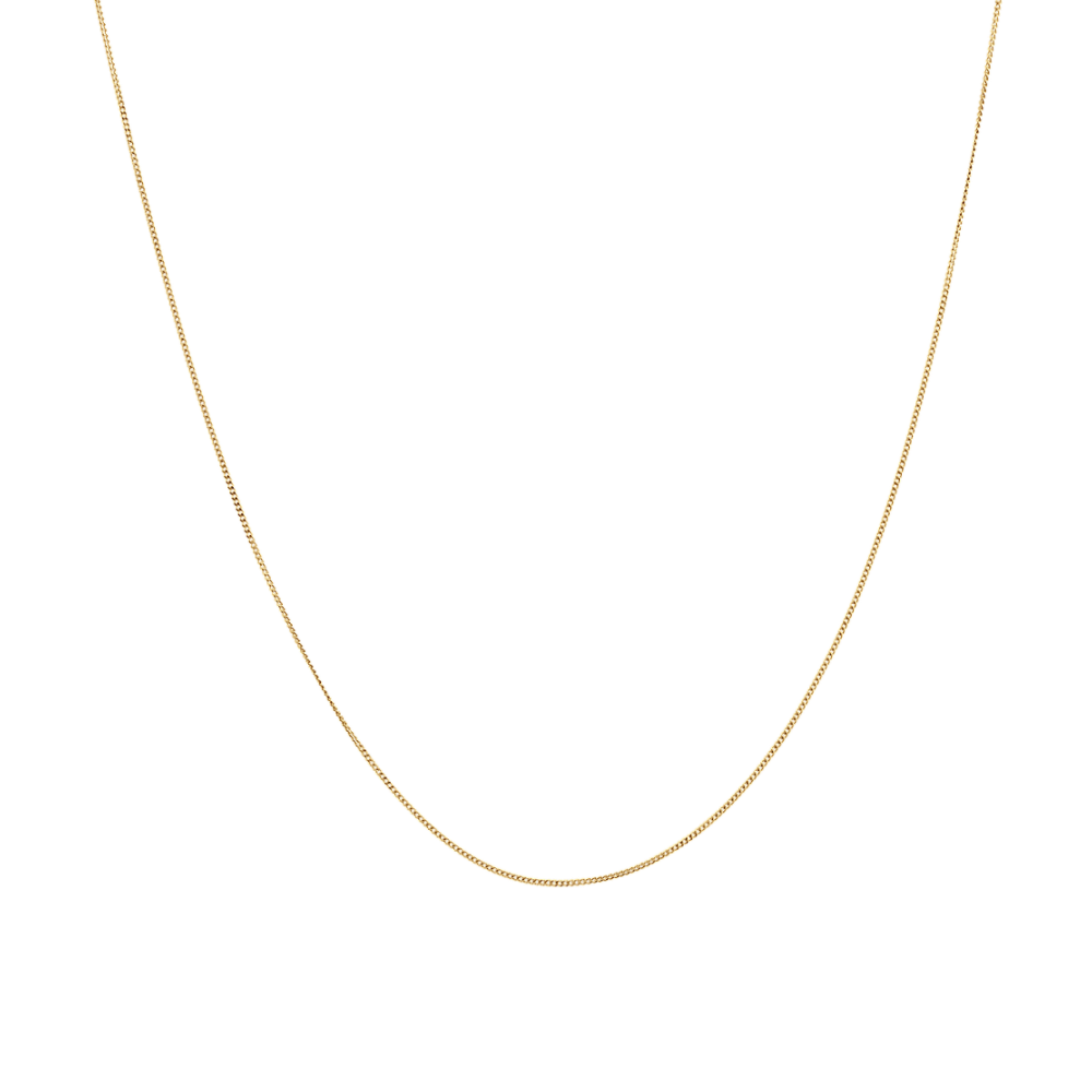 14k Yellow Gold Curb Chain (22 in)