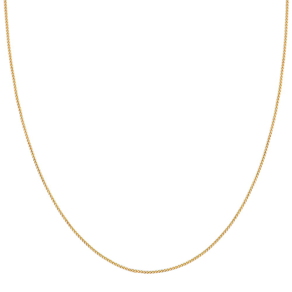 14k Yellow Gold Franco Diamond Cut Chain (18 in)