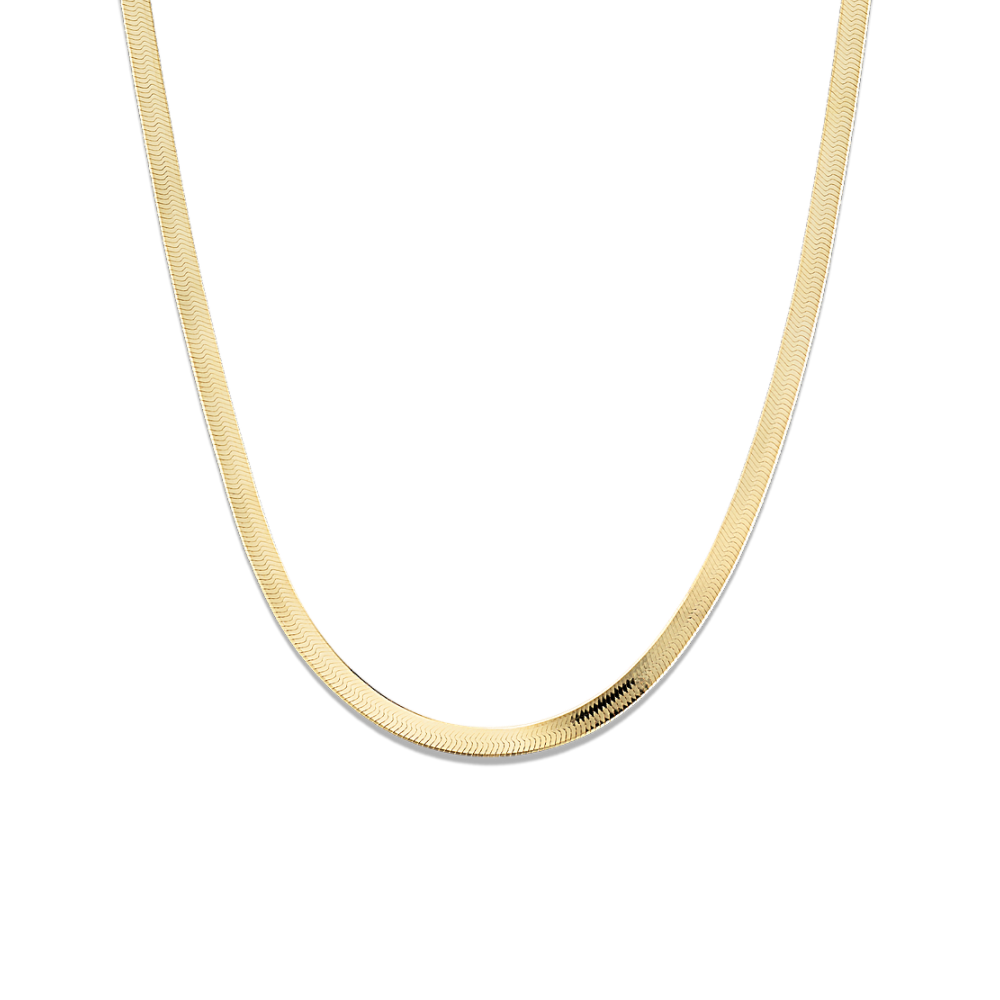 Hayden 14k Yellow Gold Herringbone Chain (18 in)