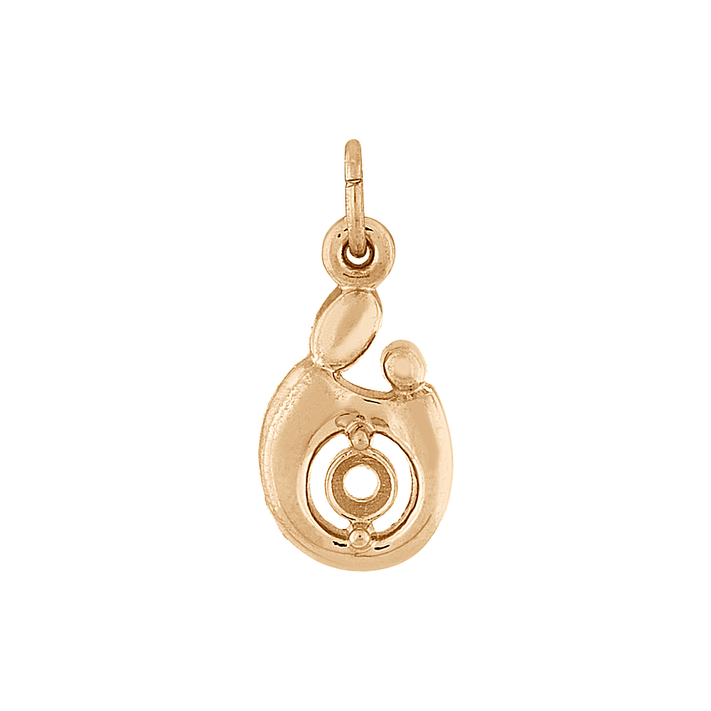 Mother & Child 14K Yellow Gold Charm