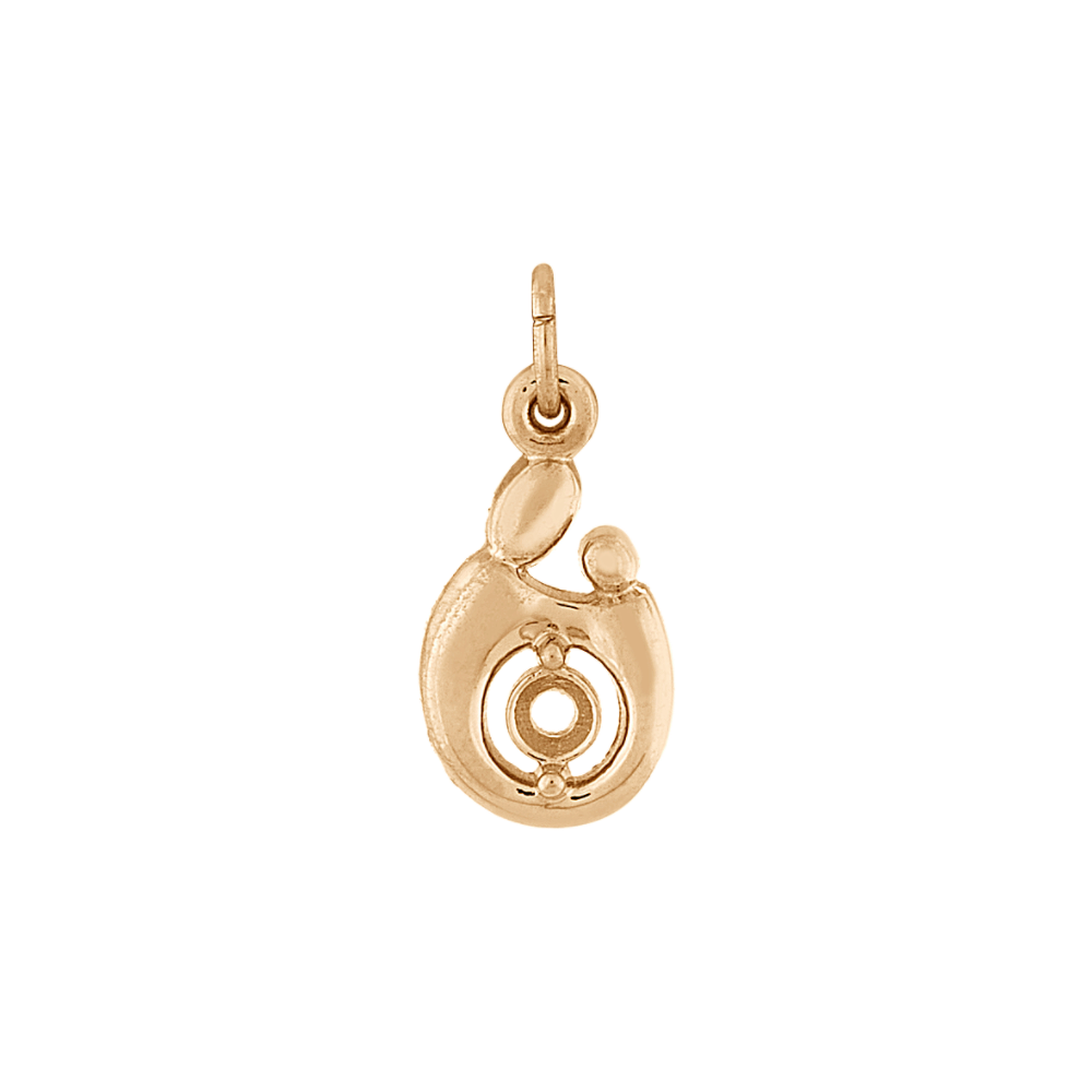 14k Yellow Gold Mother & Child Charm