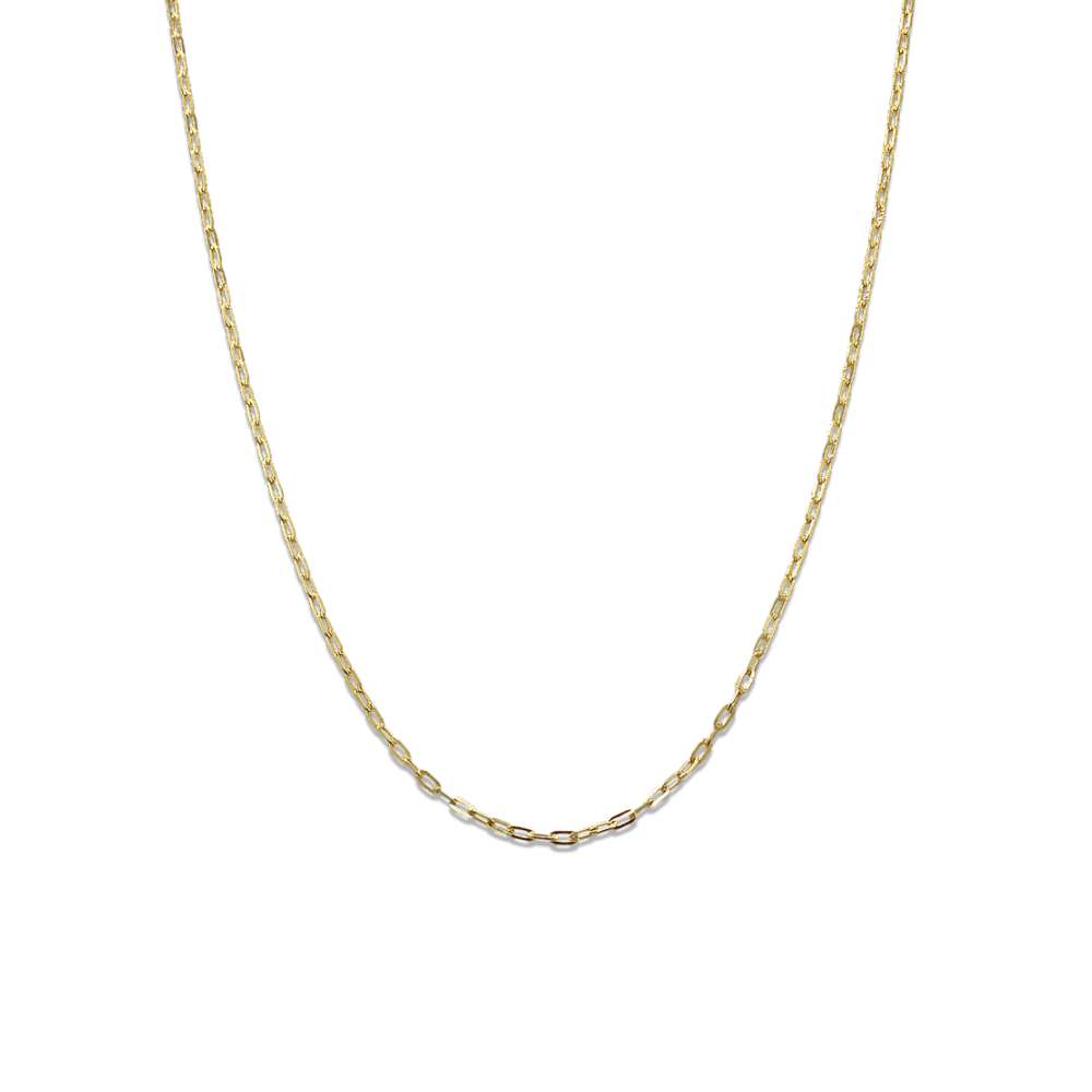 14k Yellow Gold Paper Clip Chain (22 in)