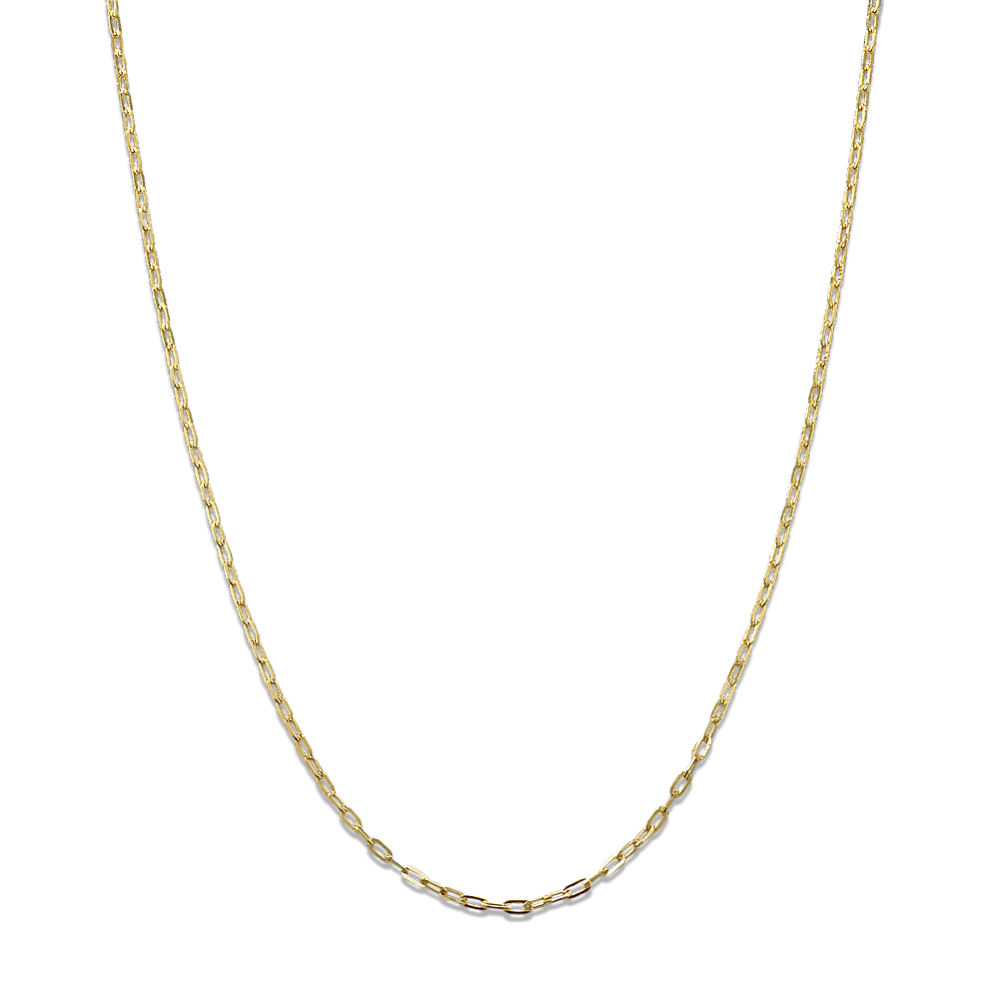22 in 14K Yellow Gold Paperclip Chain (1.6mm)