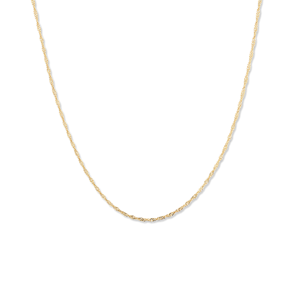 14k Yellow Gold Heart Pendant Charm Shane Co.