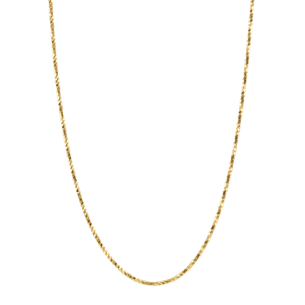 22'' 14K Gold Diamond-Cut Snake Chain (1.5mm)