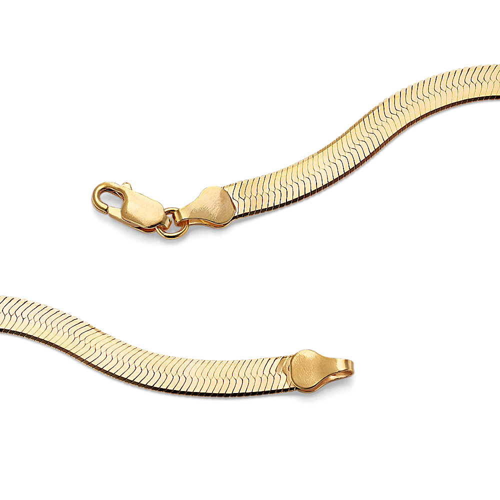 Thin Serpent Chain, 18in Gold Vermeil