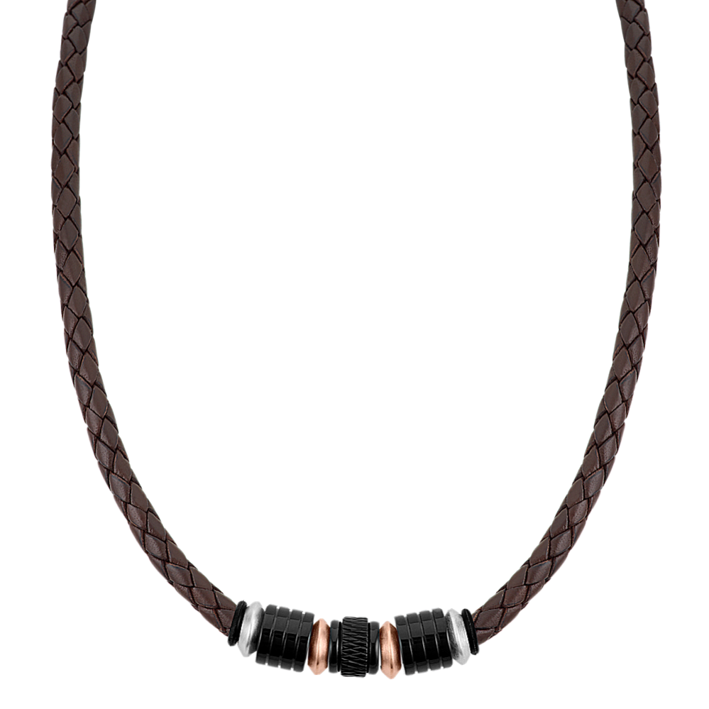 Mens braided necklace store