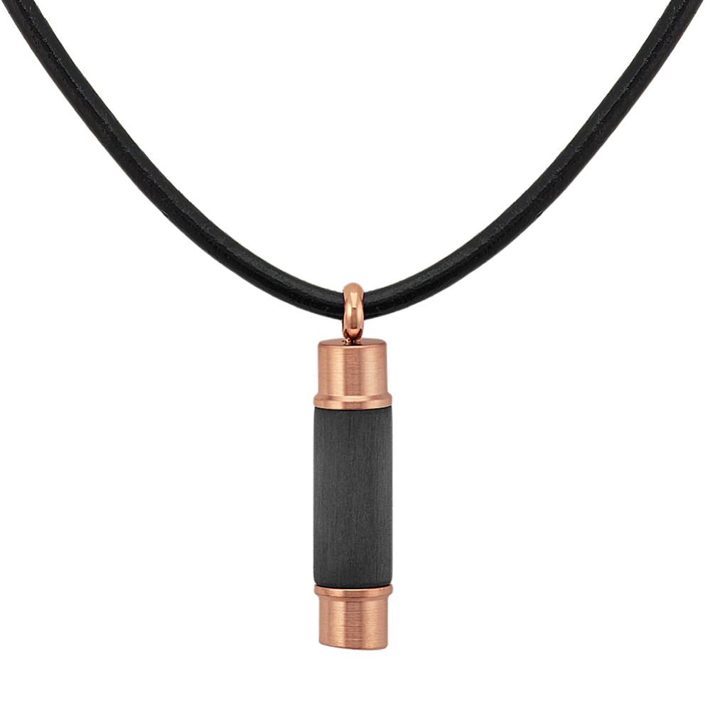 19.5 inch Mens Rose Ionic plated Stainless Steel Necklace