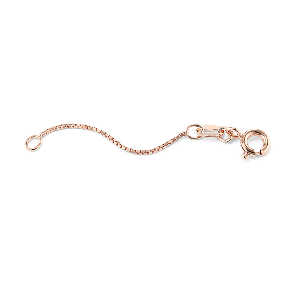 2in 14K Rose Gold Box Chain Extender (1mm)