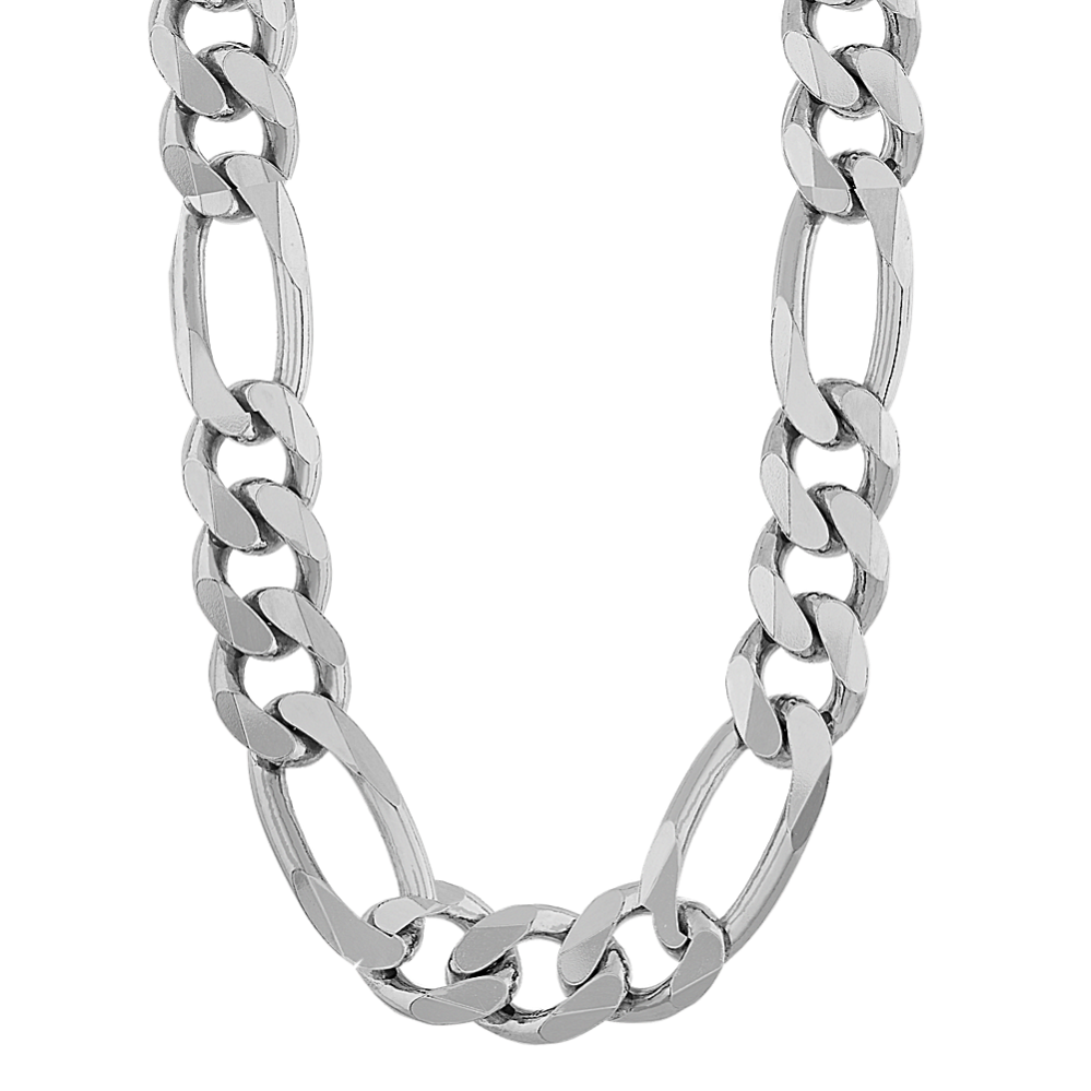 20'' Sterling Silver Figaro Chain (11.3mm)