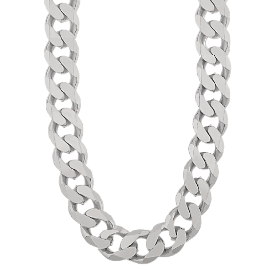 20'' Sterling Silver Curb Chain (10.8mm)
