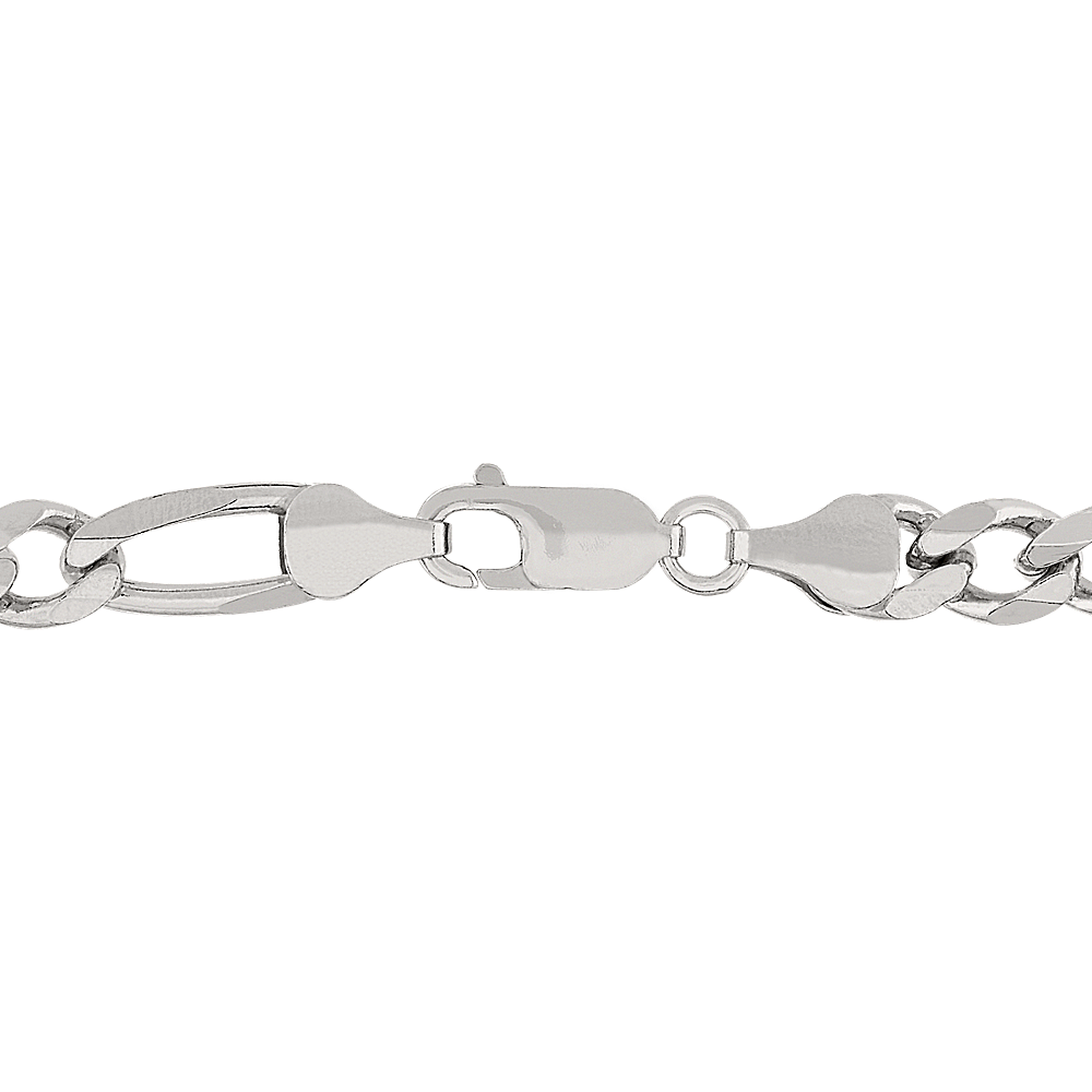 Flat Figaro thin silver chain – SilverTide925