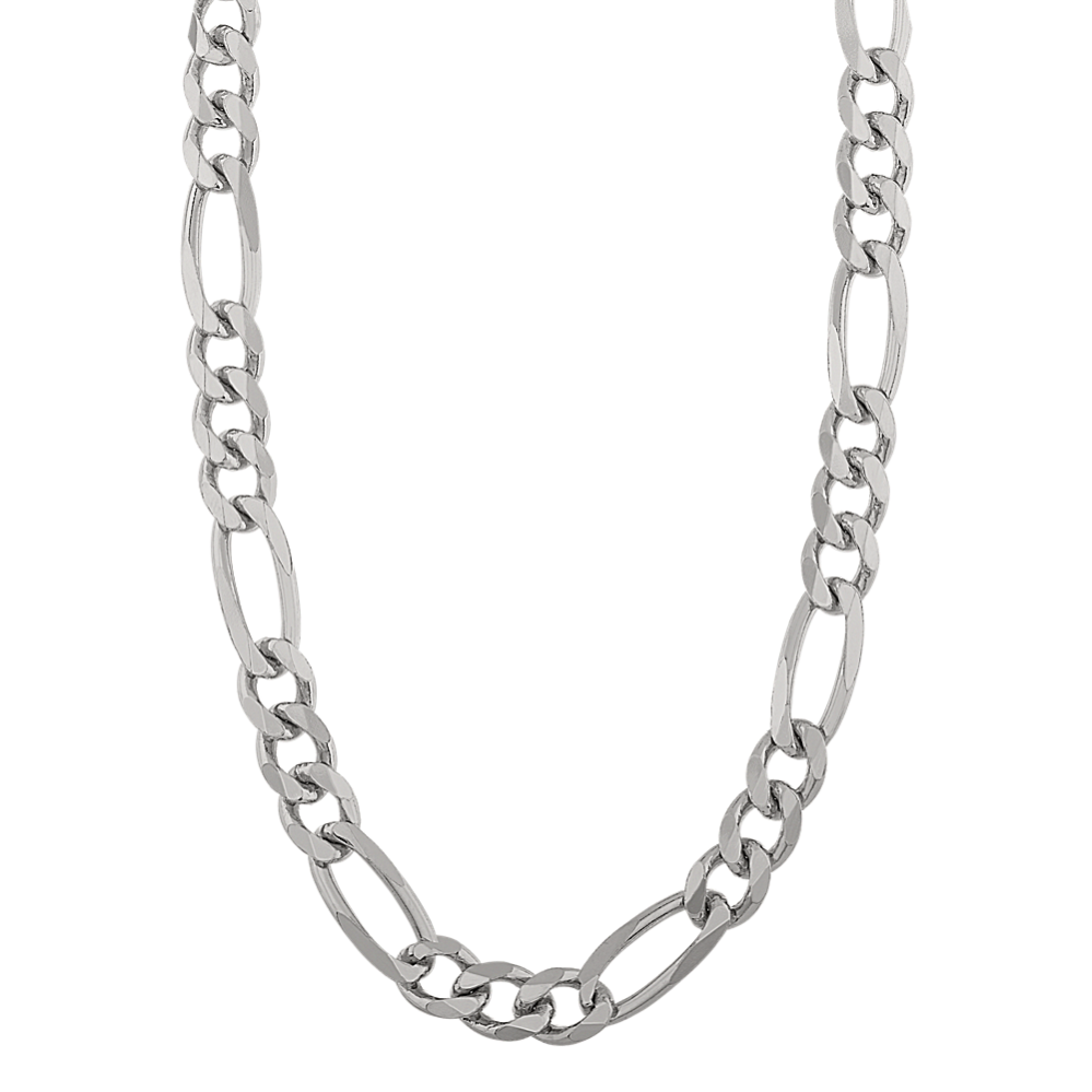 20 inch deals silver figaro chain