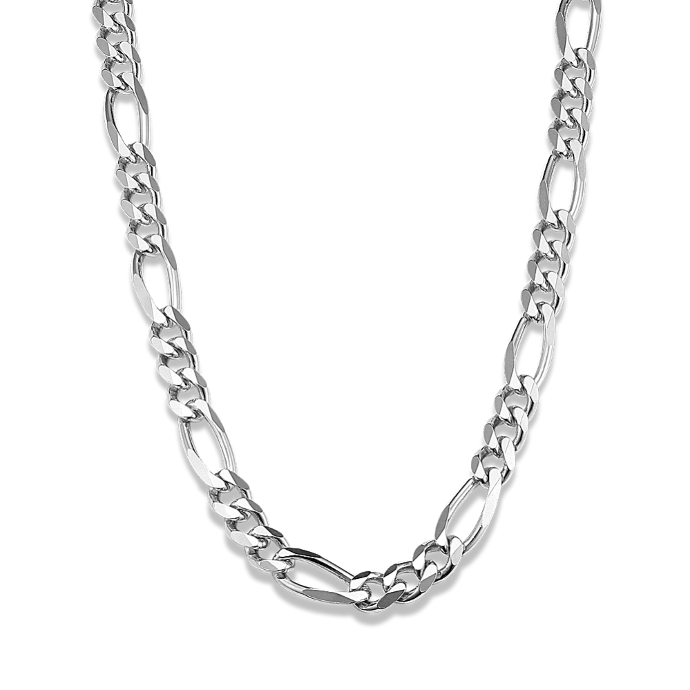 20 in Sterling Silver Figaro Chain (6.5mm)