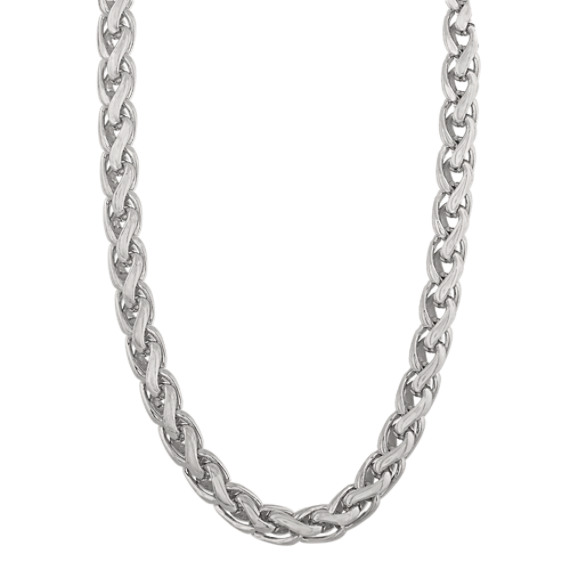 20 in Mens Wheat Chain in Sterling Silver (6.3mm)