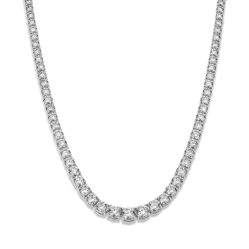 20 tcw Lab-Grown Diamond Tennis Necklace