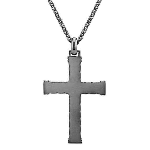 Mens Sterling Silver Cross Pendant 