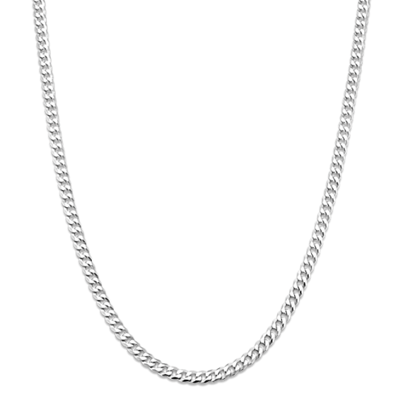 24'' Sterling Silver Curb Chain (4mm)