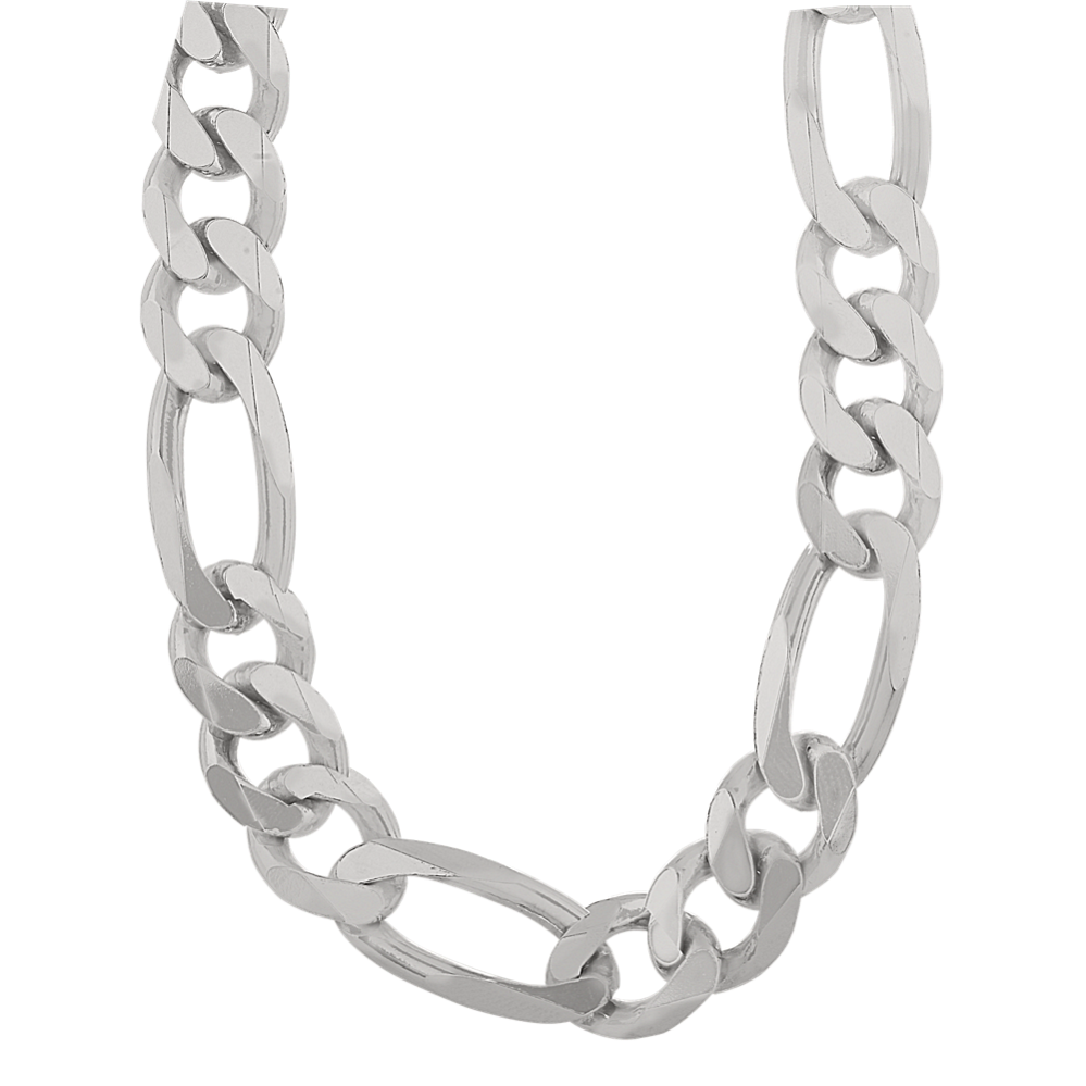 24'' Sterling Silver Figaro Chain (11.3mm)