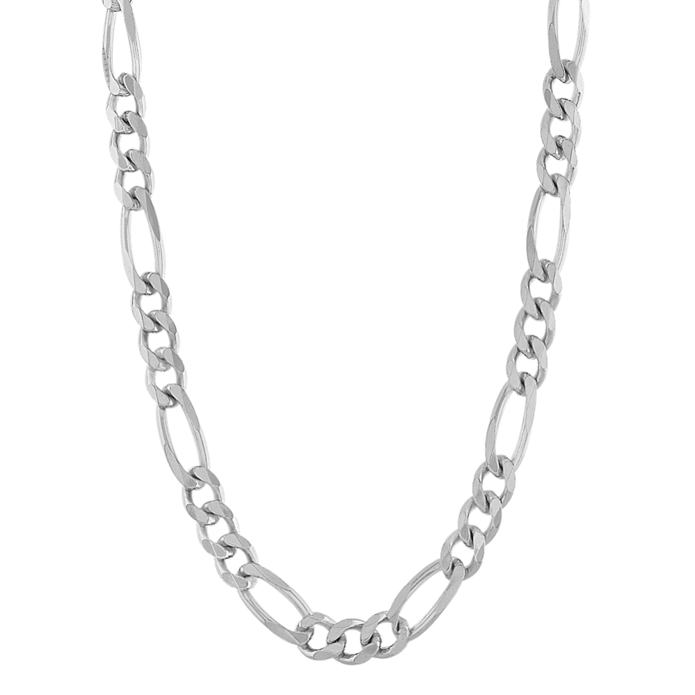 24 in Sterling Silver Figaro Chain (6.5mm)