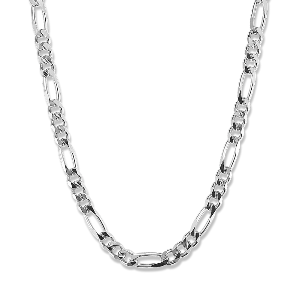 24'' Sterling Silver Figaro Chain (6.5mm)
