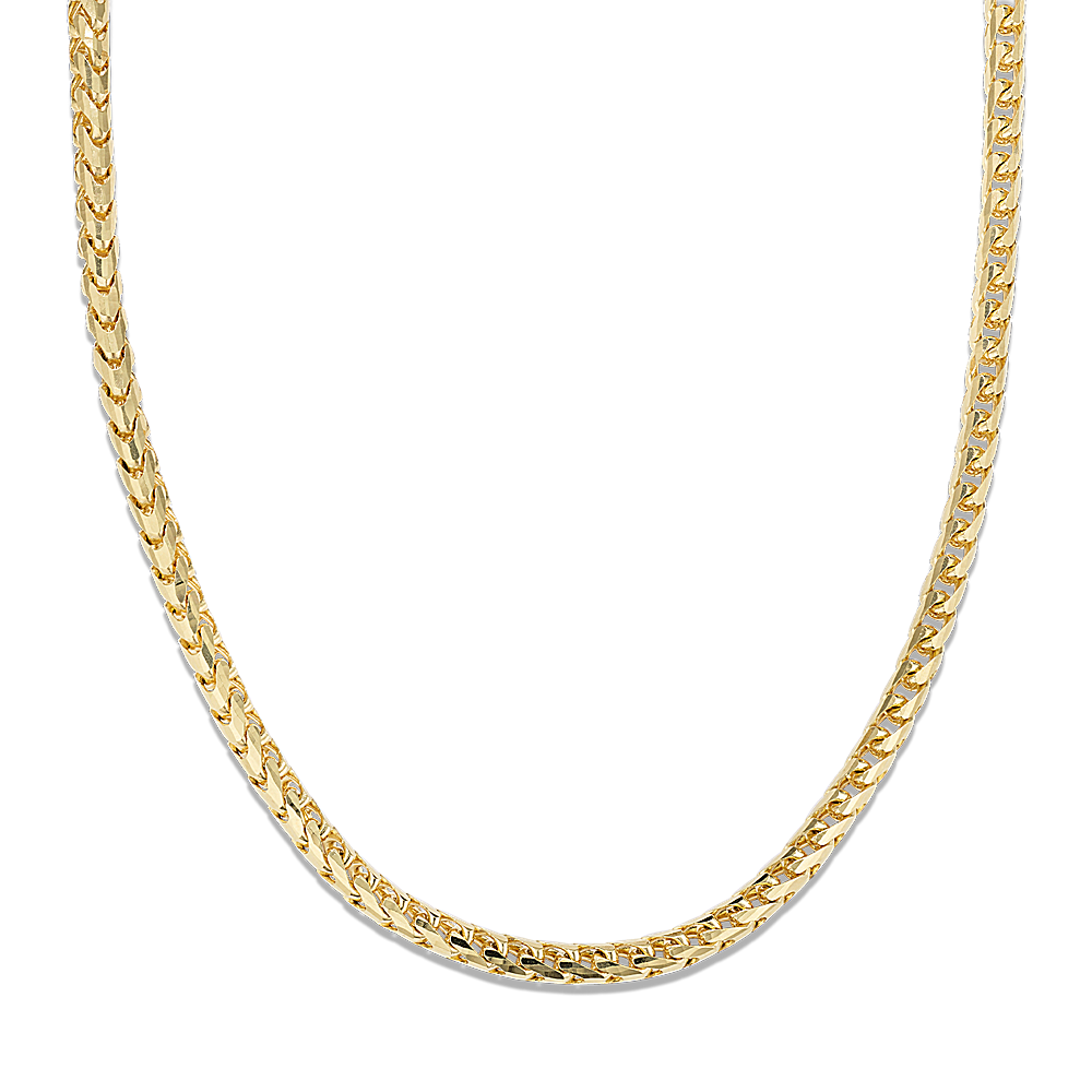 24 in Mens Franco Chain in 14k Yellow Gold (4mm)