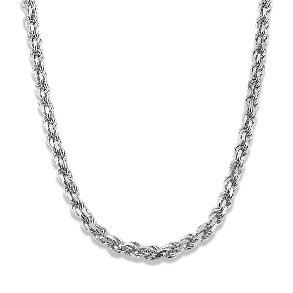 24'' Sterling Silver Rope Chain (5.6mm)