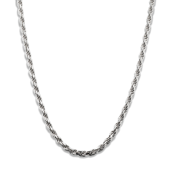 24'' Sterling Silver Rope Chain (3.2mm)