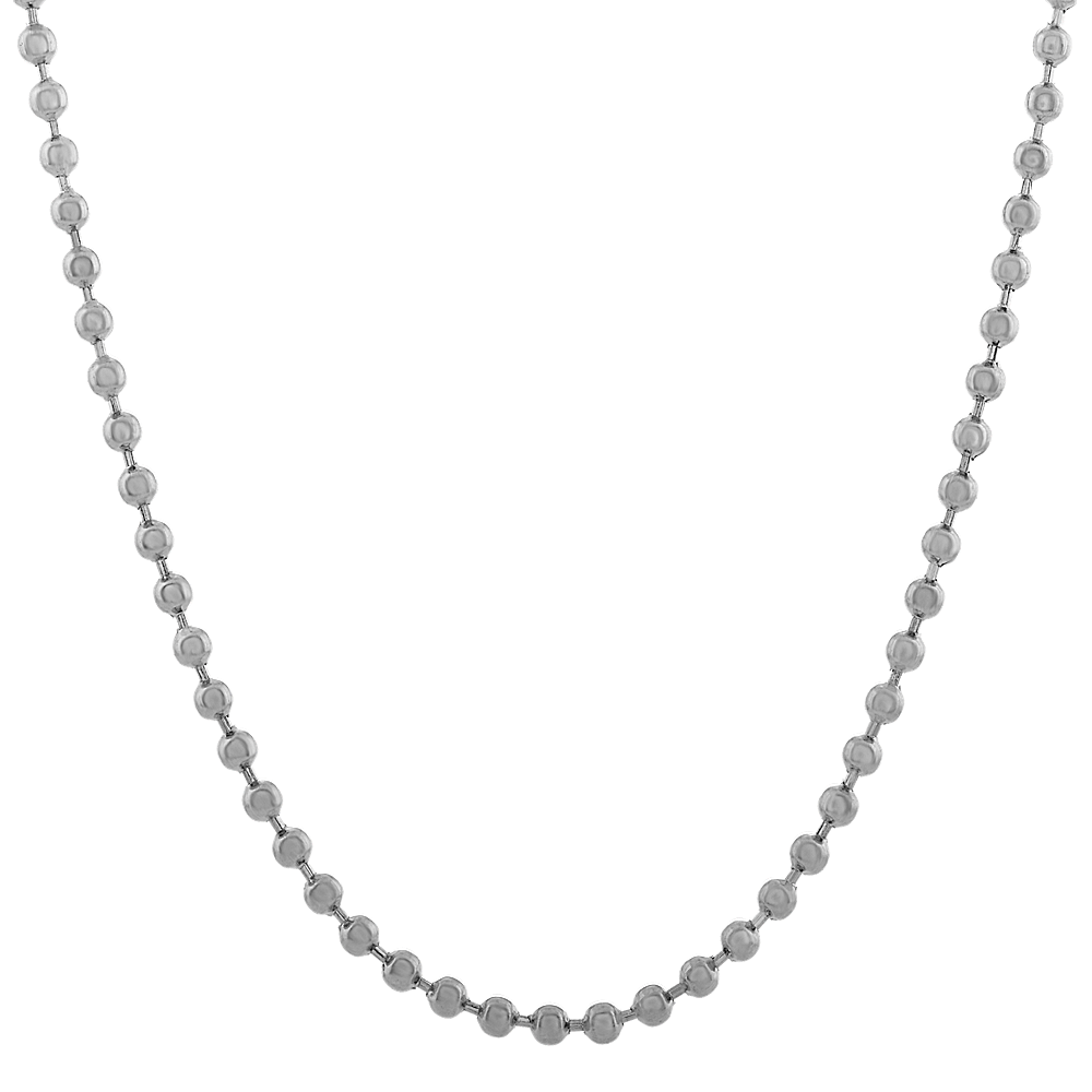 24 in Stainless Steel Bead Chain | Shane Co.