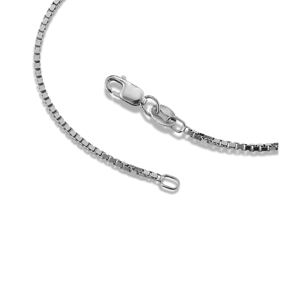 24 in Sterling Silver Box Chain (2.2mm) Shane Co.
