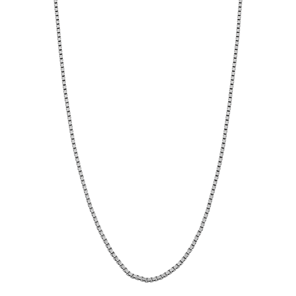 24'' Sterling Silver Diamond-Cut Box Chain (1.8mm)