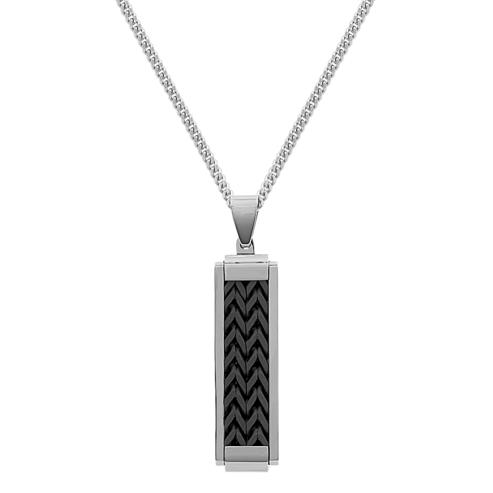 アクセサリー Bar Necklace 1/5 CT. T.W. Diamond Swirl Curved Bar Necklace in Sterling