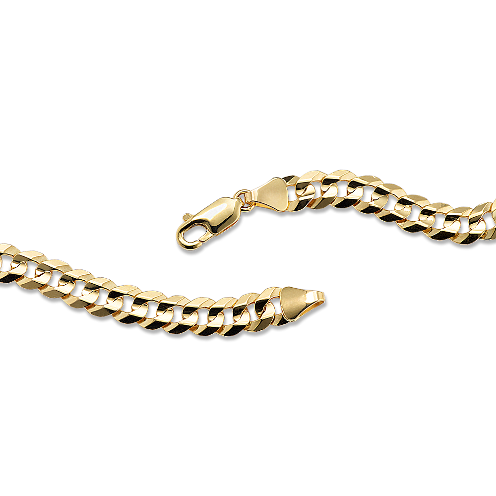 5MM Solid Curb Chain in 14K Yellow Gold - Sam's Club