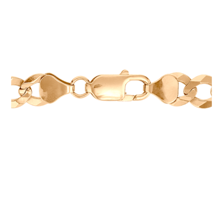 26 in Mens Curb Chain in 14k Yellow Gold (8.2mm)