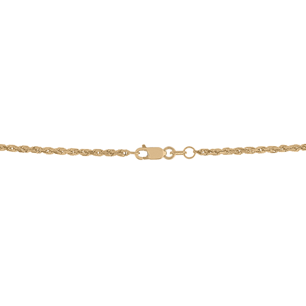 26 in 14K Yellow Gold Rope Chain (2mm) | Shane Co.