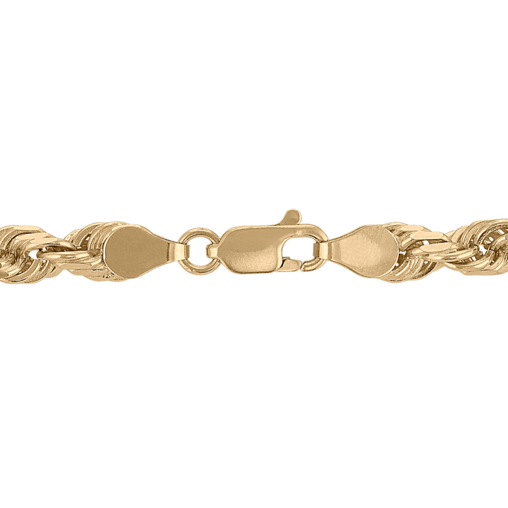 26'' Mens 14k Yellow Gold Rope Chain Shane