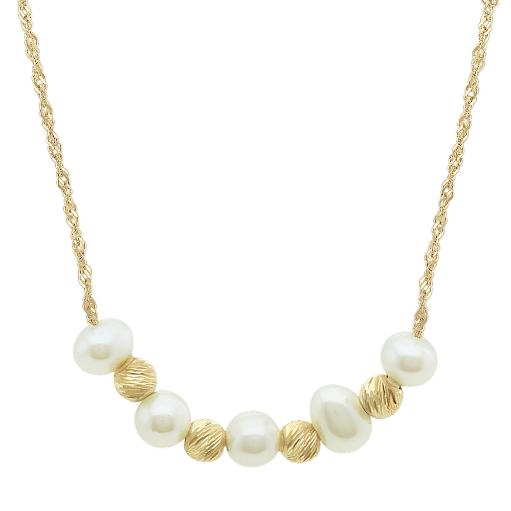 3.5-4mm Freshwater Cultured Pearl Necklace (18 in)
